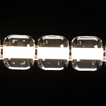 Люстра линейная с 6-ю прозрачными стеклянными плафонами округлой формы HANDLE GRAPE варинант исполнения - 5 | Loft Concept в Санкт-петербурге