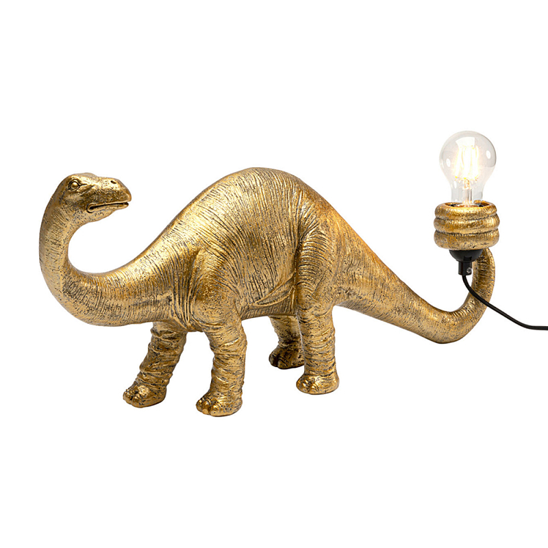 Настольная лампа для детской Золотой Динозавр  Золотой в Санкт-петербурге | Loft Concept 