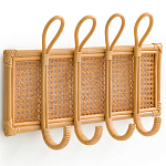 Настенная вешалка из ротанга Wila Wall Hanger M варинант исполнения - 1 | Loft Concept в Санкт-петербурге