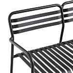 Скамья из алюминия Mack Metal Bench Black варинант исполнения - 4 | Loft Concept в Санкт-петербурге
