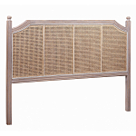 Изголовье кровати коричневое с обивкой из ротанга Olivia Headboard варинант исполнения - 1 | Loft Concept в Санкт-петербурге