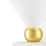 Бра с бело-золотыми плафоном в форме конуса Light Source варинант исполнения - 1 | Loft Concept в Санкт-петербурге