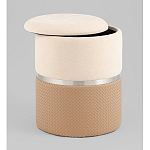 Пуф Mauldine с ящиком бежевый с экокожей варинант исполнения - 2 | Loft Concept в Санкт-петербурге