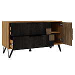 ТВ-тумба с  2-мя ящиками и закрытыми полками Stone Effect варинант исполнения - 4 | Loft Concept в Санкт-петербурге