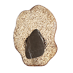 Бра с волнообразным стеклянным плафоном и вставкой из мрамора Liquid Stone варинант исполнения - 6 | Loft Concept в Санкт-петербурге