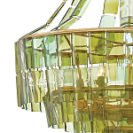 Люстра круглая каскадная Explosion of Green Shades зеленое стекло варинант исполнения - 1 | Loft Concept в Санкт-петербурге