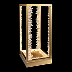 Настольная лампа прямоугольная с декоративными элементами в виде кристаллов Smooth Shine варинант исполнения - 1 | Loft Concept в Санкт-петербурге