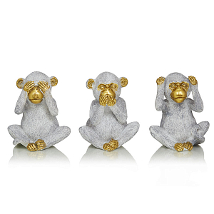 Комплект из 3-х статуэток Three Monkeys