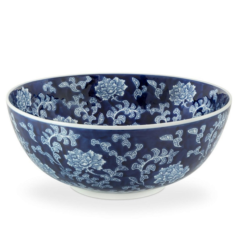 Салатник Bowl Chinoiserie Белый Синий в Санкт-петербурге | Loft Concept 