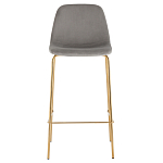 Барный стул на золотистых ножках VENDRAMIN Grey варинант исполнения - 2 | Loft Concept в Санкт-петербурге