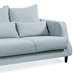 Диван Seldon с мягкими подушками голубое букле варинант исполнения - 3 | Loft Concept в Санкт-петербурге
