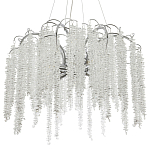 Люстра с хрустальными подвесками Bunch of Crystal Berries Silver Chandelier 8 варинант исполнения - 1 | Loft Concept в Санкт-петербурге