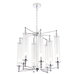 Люстра с 8-ю прозрачными цилиндрическими плафонами Jeanette варинант исполнения - 5 | Loft Concept в Санкт-петербурге