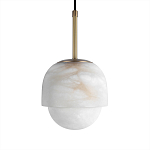 Подвесной светильник из белого алебастра Cryptocrystalline Stone варинант исполнения - 5 | Loft Concept в Санкт-петербурге