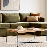 Журнальный стол с прямоугольной деревянной столешницей Urban Style Space варинант исполнения - 4 | Loft Concept в Санкт-петербурге