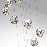 Люстра каскадня с 12-ю прозрачными шарообразными плафонами Bubbles Bocci варинант исполнения - 6 | Loft Concept в Санкт-петербурге