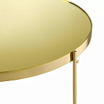 Кофейный столик овальный золотой Modern Mirror Gold Table варинант исполнения - 3 | Loft Concept в Санкт-петербурге