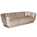 Диван трехместный велюровый серый Island of Comfort варинант исполнения - 1 | Loft Concept в Санкт-петербурге