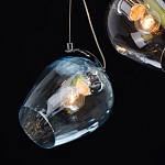 Люстра каскадная с 5-ю разноцветными стеклянными плафонами Kaleido варинант исполнения - 6 | Loft Concept в Санкт-петербурге