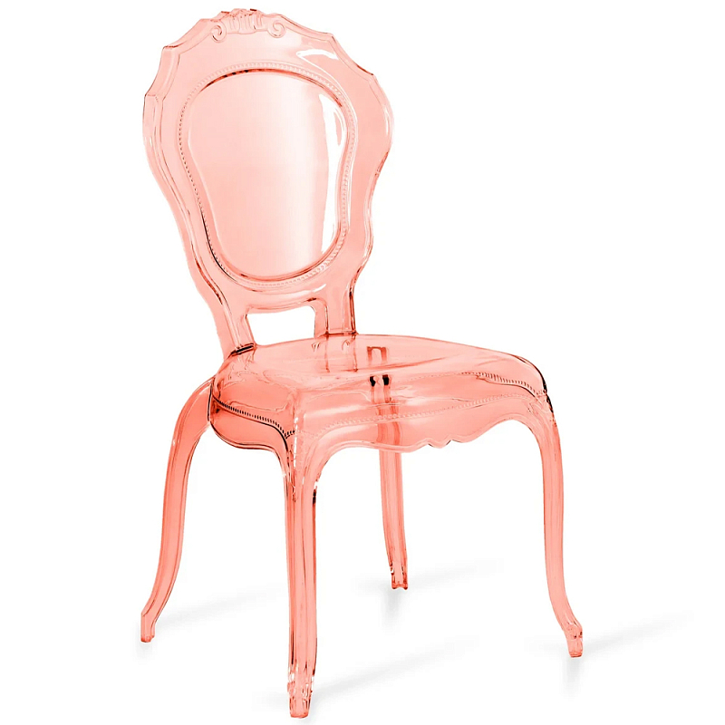 Прозрачный стул розовый LOUIS GHOST CHAIR Pink Розовый в Санкт-петербурге | Loft Concept 