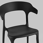 Черный стул из прочного PP-пластика JORIS варинант исполнения - 6 | Loft Concept в Санкт-петербурге