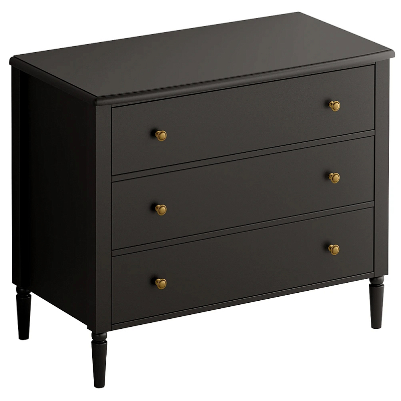 Комод с 3 ящиками Blues Black Черный в Санкт-петербурге | Loft Concept 