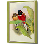 Постер на холсте с изображением птиц Blooming Birds Poster варинант исполнения - 6 | Loft Concept в Санкт-петербурге