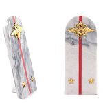 Сувенир Погон МВД из натурального камня мрамор Souvenir Epaulets варинант исполнения - 2 | Loft Concept в Санкт-петербурге