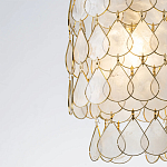 Подвесной светильник с декором из натуральной морской ракушки Iridescent Light варинант исполнения - 4 | Loft Concept в Санкт-петербурге