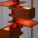 Торшер с каркасом из множества полок Links варинант исполнения - 2 | Loft Concept в Санкт-петербурге