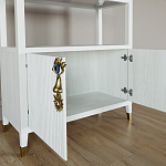 Стеллаж со стеклянными полками Elsa Dreams White варинант исполнения - 4 | Loft Concept в Санкт-петербурге