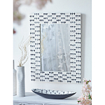 Прямоугольное зеркало с инкрустацией раковинами устриц Mother оf Pearl Facets варинант исполнения - 6 | Loft Concept в Санкт-петербурге