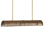 Люстра линейная полукруглой формы Wooden Horseshoe варинант исполнения - 4 | Loft Concept в Санкт-петербурге