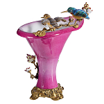 Ваза розового цвета из фарфора с птичкми и цветущими ветвями Garden of Eden варинант исполнения - 2 | Loft Concept в Санкт-петербурге