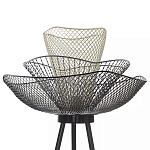 Торшер с трехъярусным плафоном из металлической сетки Metal Mesh Floor Lamp варинант исполнения - 5 | Loft Concept в Санкт-петербурге