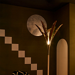 Обои ручная роспись Chez Nina by India Mahdavi Standard colourway on Perfect Green slub silk варинант исполнения - 2 | Loft Concept в Санкт-петербурге