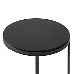Кофейный столик круглый чёрный Compact Loft варинант исполнения - 3 | Loft Concept в Санкт-петербурге