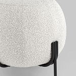 Пуф в ткани букле молочного цвета Pikelet варинант исполнения - 3 | Loft Concept в Санкт-петербурге