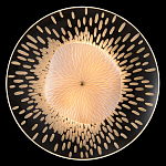 Бра с белым рельефным плафоном и стеклом с рисунком FLOW варинант исполнения - 1 | Loft Concept в Санкт-петербурге