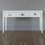 Дизайнерский Письменный стол Elsa Dreams White с тремя ящиками варинант исполнения - 1 | Loft Concept в Санкт-петербурге
