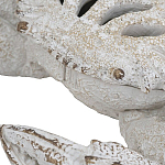 Статуэтка краб с детализированной текстурой в белом цвете Marine Accessories варинант исполнения - 3 | Loft Concept в Санкт-петербурге