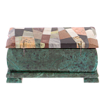 Шкатулка с мозаикой из натуральных камней Stone Casket варинант исполнения - 4 | Loft Concept в Санкт-петербурге