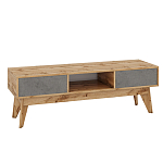 ТВ-тумба с фасадом цвета серый бетон Grace of Furniture  варинант исполнения - 1 | Loft Concept в Санкт-петербурге