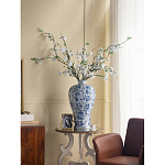 Ваза фарфоровая высокая с синими цветочными мотивами Independence варинант исполнения - 5 | Loft Concept в Санкт-петербурге