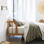 Кровать из массива дуба с пружинным блоком Mateta варинант исполнения - 8 | Loft Concept в Санкт-петербурге