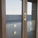 Дизайнерский шкаф витрина Elsa Dreams Walnut с 4-мя ящиками варинант исполнения - 5 | Loft Concept в Санкт-петербурге