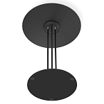 Стол журнальный с круглой столешницей из стекла Gray and Gold Marble варинант исполнения - 6 | Loft Concept в Санкт-петербурге