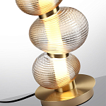 Настольная лампа с 3-мя рифлеными стеклянными шарами Marcelh Light варинант исполнения - 4 | Loft Concept в Санкт-петербурге