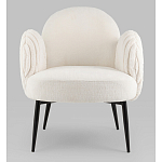 Полукресло Wave Stripes букле белый варинант исполнения - 4 | Loft Concept в Санкт-петербурге