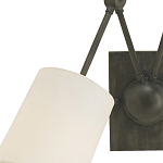 Бра с двумя тканевыми абажурами в форме цилиндра Prerequisites варинант исполнения - 1 | Loft Concept в Санкт-петербурге